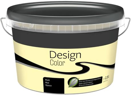 TMPpro Premium Wandfarbe Innen 2,5 L – Design Color – Hochdeckend & Abwaschbar – moderne Farben (Sanddüne (Beige))