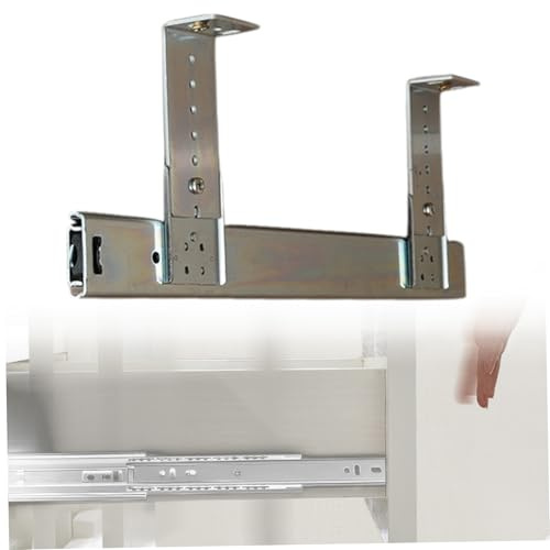 Tiroir à clavier sous le bureau, glissières de tiroir télescopiques robustes, peu encombrantes, pour armoires de cuisine, tiroirs meubles, plateau à clavier