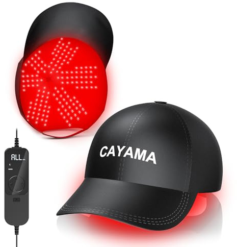 CAYAMA Red Light Hair Growth Cap – 528 LEDs Full Scalp Coverage, Red Light Therapy for Hair Growth Appearance, Scalp Care for Men & Women