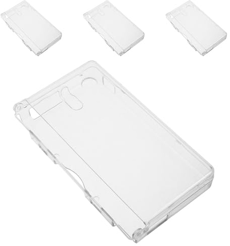 LRXIYODE Funda Rígida Transparente para Consola Ndsi, Cubierta Protectora a Prueba de Golpes, Estuche Delgado Compatible para Consola Portátil, Pack de 4 Unidades, Accesorio