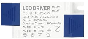 Pilote d'alimentation LED 1 W, 3, 4, 7, 8, 12, 18, 25, 36, 300 mA, transformateurs d'éclairage for panneau lumineux, downlight DIY Haute Stabilité(8-12W DC24-42V)