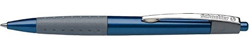 Schneider Loox Druck-Kugelschreiber mit blauem Schaft und blauer Tinte