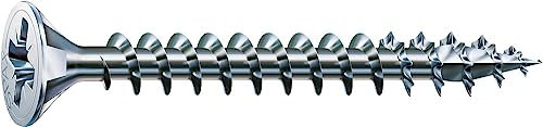 SPAX - Tornillo cincado claro, 3,5 x 45 mm, 1000 Unidades
