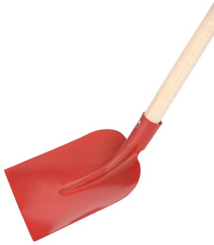 Xclou Garden Sandschaufel Holsteiner, Rot, Promo, Rot, Größe, 2, Gesamtlänge ca. 150 cm, Stiellänge ca. 130 cm,Arbeitsbreite ca. 25 cm