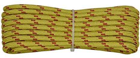 006006565 Treccia corit gialla, 12 mm - 10 mt, Corda intrecciata multiuso resistente ai raggi U.V. e all'abrasione, per attività all'aperto, giardino, mare, guinzagli e fai da te, rottura 800 kg