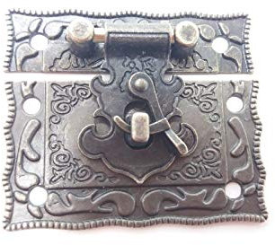 Lock verchlüssen Box näher Latch Haspe Kunstvoller C/W Schrauben Bronze Finish C035