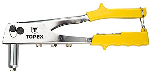 TOPEX 43e707 Nietzange (Stahl, 2.4, 3.2, 4, 4.8 mm)