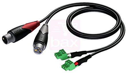 Procab CLA835 2x Terminal Block - 2x XLR female, 150 cm