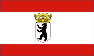 Fahne / Flagge Berlin Bär mit Krone NEU 90 x 150 cm