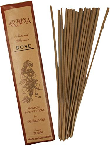 GURU SHOP Arjuna Räucherstäbchen, Balinesische Räucherstäbchen - Rose, 26x6x0,5 cm