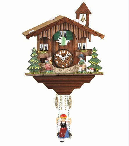 Kuckulino Tu 2041 PQ Schwarzwalduhr Schweizerhaus mit Quarzwerk und Kuckuckruf