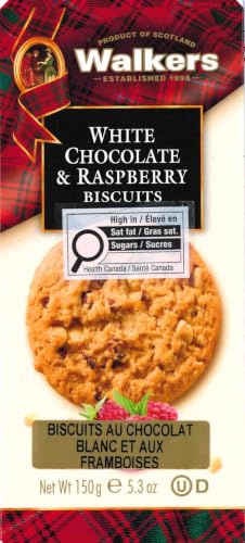 Walkers White Chocolate and Raspberry Biscuits 150g