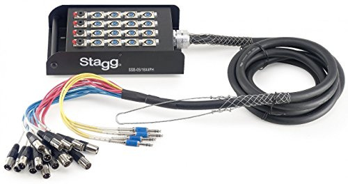 Stagg 25020972 SSB StageBox (16 XLRf auf 4 Jack Stecker, 5 m)
