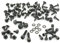 Tech-Parts-Koeln Kompletter Satz Verkleidungsschrauben Yamaha Aerox Mbk Nitro Schwarz 78 Teile