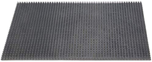 ID mat 406002 Gazongrat Paillasson de Tapis en Polyéthylène, Gris, 60 x 40 x 1,9 cm