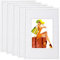 WOLTU Bilderrahmen 18x24 cm Set of 5 Fotorahmen aus Kunststoff mit Passepartout, Posterrahmen zum vertikalen oder horizontalen Aufhängen/Aufstellen, Collage Wanddeko, Weiß