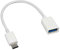 Ilovemyphone Cable Adaptador de Datos Micro USB-C Tipo C 3.1 Macho a OTG USB 3.0 Hembra Blanco