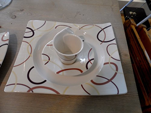 Villeroy Boch New Wave Ethno 8PZ (6 Teller frutta- 1piano- 1tazza Caffe)