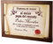 Diploma pergamino Personalizado con Marco para quien tú Quieras (Diploma pergamino al Mejor Papá)