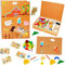 alles-meine.de GmbH XL - Hammerspiel - Bauernhof & Tiere - 174 Teile/für Kinder - Klopfspiel Nagelspiel - Nagel Hammer Holz bunt - Hämmerchen mit Korkplatte & Vorlagen - Hä..