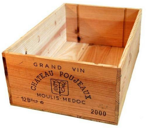 12 bottle size - Wooden Wine Box Crate for Vintage Shabby Chic Home Storage