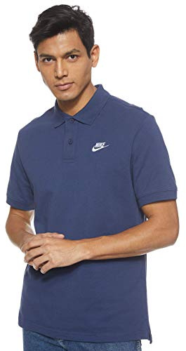 Nike Herren M Nsw Ce Polo Matchup Pq T Shirt, Midnight Navy/White, XXL EU