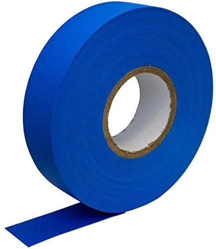 Lumonic 10x 1 rollo Cinta aislante PVC 19mm x 33m cinta adhesiva azul Isotape I Adecuado para electricistas y aficionados I Cinta aislante en varias longitudes y colores