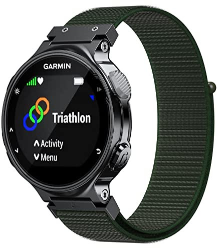 ANBEST Armbänder Kompatibel mit Garmin Forerunner 735XT/Forerunner 235 Armband, Ersatzarmband aus weichem Nylon mit Klettverschluss für Garmin Forerunner 220/230/620/630 Uhrenarmband