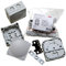 3 x Grey Wiska 308/5 Combi Junction Box with Pack of 10 x GLP20+ IP68 Cable Glands Outside Wiring