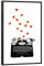 artboxONE Poster mit schwarzem Rahmen 75x50 cm Schwarzweiß Loveletter - Bild Schreibmaschine alt alteschreibmaschine