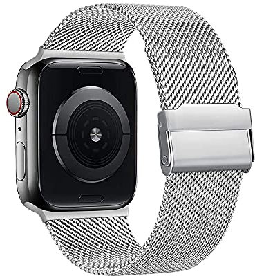 Coholl Correa Compatible con Apple Watch 38/40/41/42/44/45/49mm,Pulsera de Metal de Acero Inoxidable Correa para iWatch Series SE 8 7 6 5 4 3 2 1,Hombres y Mujer