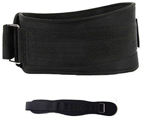 PLUS PO Fitness Gürtel Gewichthebergürtel Powerlifting-Gürtel Weight Loss Belt Men Krafttrainingsgeräte Gymnastikgürtel für Männer Gewichtheben Black,Large