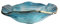 Lavabo De Lavabo De Baño De Vidrio Templado Transparente Pulido Azul, Encimera De Lavabo De Baño, Lavabo De Tocador,1 Accessories
