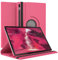 EAZY CASE - Custodia per Samsung Galaxy Tab S7 FE / 5G tablet Cover protettiva Smart Cover Supporto rotante Astuccio pieghevole 360° girevole con funzione stand Similpelle Rosa