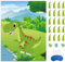 Morcheiong Pin The Tail on The Dinosaurier-Partyspiel mit 48 Schwänzen für Dinosaurier-Partygeschenke, Kindergeburtstagsparty-Zubehör, Jungen-Party-Dekorationen