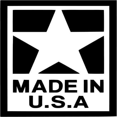 myrockshirt Made in The USA 10 cm Aufkleber Sticker FREIE Farbwahl Autoaufkleber Wandtattoo