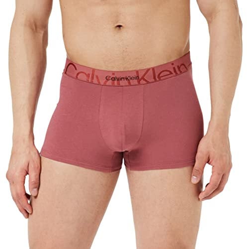 Calvin Klein Pantaloncino Boxer Uomo Cotone Elasticizzato, Rosso (Raspberry Blush), XL