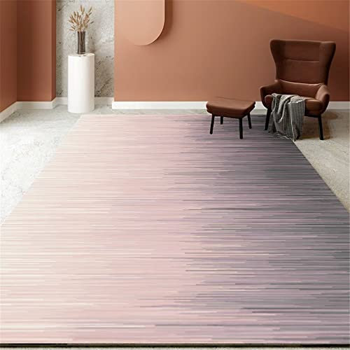 Joop Teppich Grau Wohnzimmer Teppich Grau Fuzzy Streifen Muster Teppich Absorbiert Staub Baby Teppich Mädchen 180X280Cm Teppich Groß 5Ft 10.9''X9Ft 2.2''