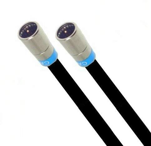 AC-Sat-Corner Vodafone Station Cable Router Netzwerk Anschlusskabel Premium Kabel 8K Cabelcon Schnellstecker Schwarz 3 Meter