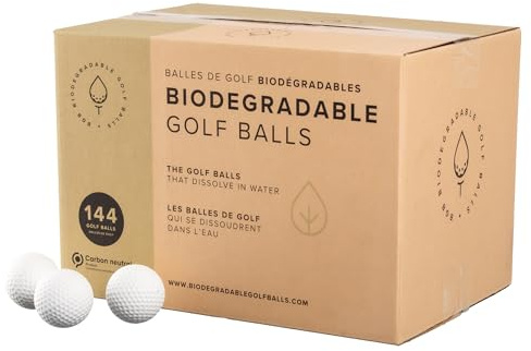 Biodegradable Golf Balls | Water Dissolvable Golf Balls, Eco Friendly Golf Gift | Water Soluble for Driving Ranges Near Water, Perfect for Outdoor Practice | Dissolves in 2-4 Weeks