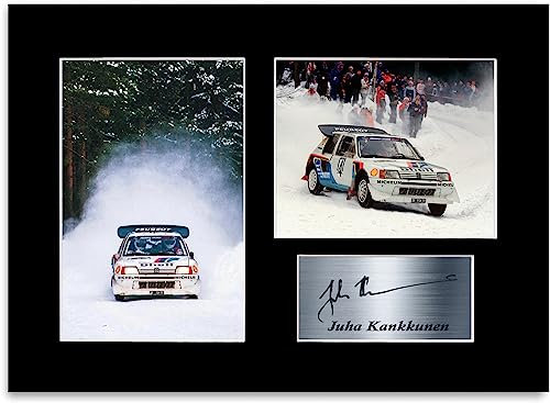Juha Kankkunen Group B World Rally Champion, signiertes Foto, A4