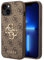 Guess GUHCP15S4GMGBR Hülle für iPhone 15 6.1 braun hardcase 4G Big Metal Logo
