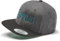Flexfit Snapback Cap : Servus - Outdoor Bayern Basecap Herren & Damen Baseball Bayerisches Cap Kappe Mütze Berge (Charcoal/Black)
