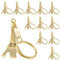 AMMICCO ﻿ Lot de 20 Porte-clé Tour Eiffel Pendentif Clé Cadeaux Souvenir Paris France (or)