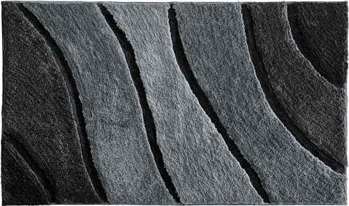 REDBEST Badematte Louisville grau Größe 80x140 cm