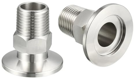 ALACEG KF-16 KF-25 KF-40 KF-50 X 1/8'' 1/4'' 1/2'' 1'' 1-1/4'' 1-1/2'' BSP Außengewinde Adapter Vakuum Passend zu (Size : KF40, Color : 1-1/2)