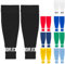DRIPsox® Football Sock Sleeves Kids, Junior, Women & Men - 1 Pair (S) Black Football Sleeve Socks with Calf Comfort Mesh - Multiple Colours - 3 Sizes (S:13C-3.5, M:4-7.5, L:8+)