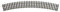Piko 55214 Neusilber-Gleis gebogen R4 30° R=545mm