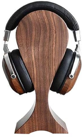 TOMRAIN Kopfhörerständer aus Holz, gebogener Headset-Ständer, Gaming-Headset-Halter mit Schwerer Basis, Gaming-Headset-Halter für alle Headsets