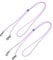 BELLIFFY 2St Handschuhband handschuh Klammer handschuh Schlaufe Handschuhkordel Handschuhschnur handschuhschlaufe Winterhandschuhe tragbarer Handschuhriemen Fäustlinge Seil Nylon Violett